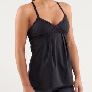 Lululemon Dance Strap Tank Black Top Sz 2